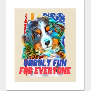 Unruly Fun for Everyone Puppy Art Posters and Art